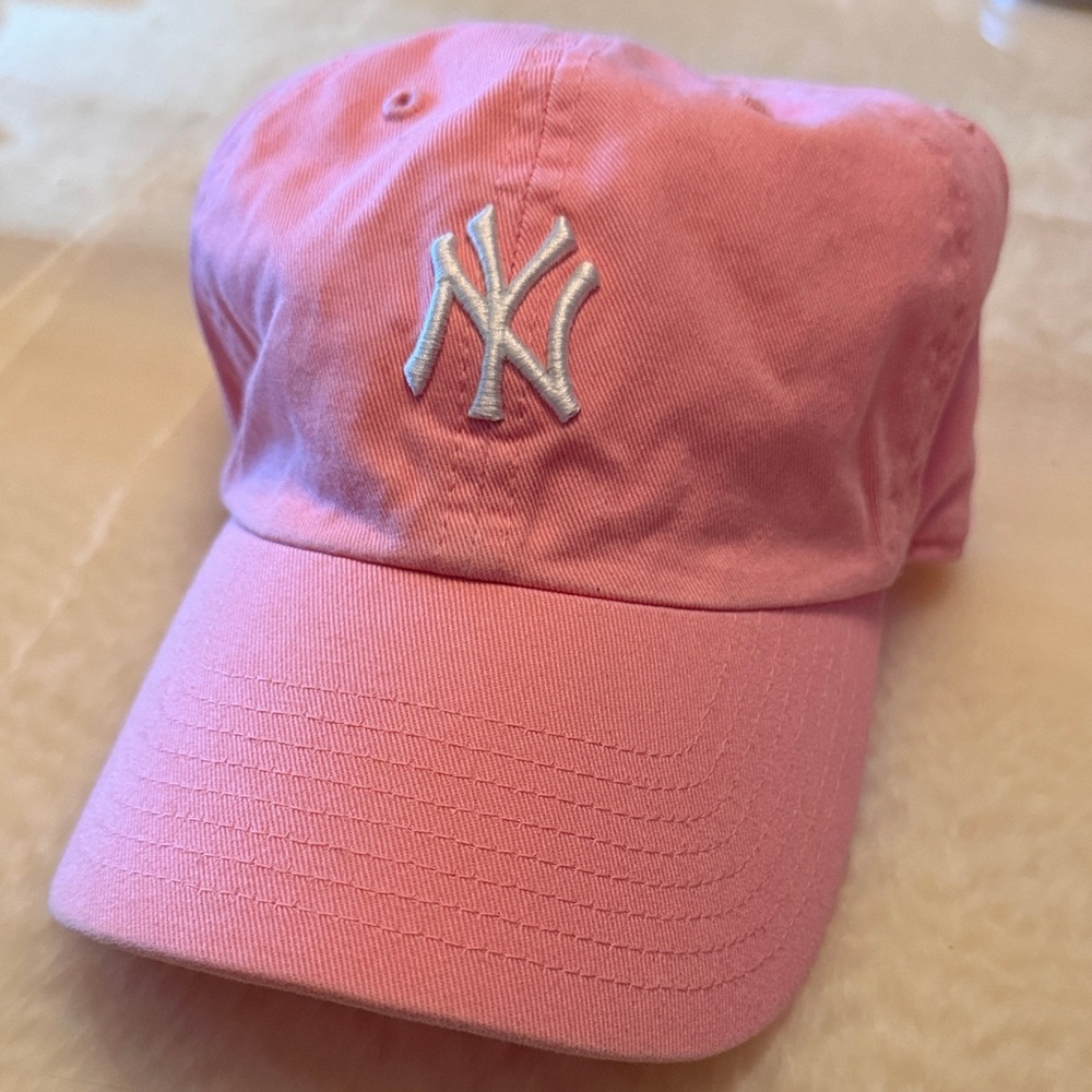 Pink NY-Style Embroidered Baseball Cap for Kids